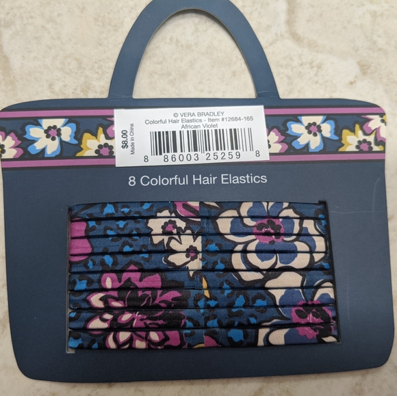 ❤️3/$25 ✨VERA BRADLEY 2 pack hair ties - Picture 2 of 4